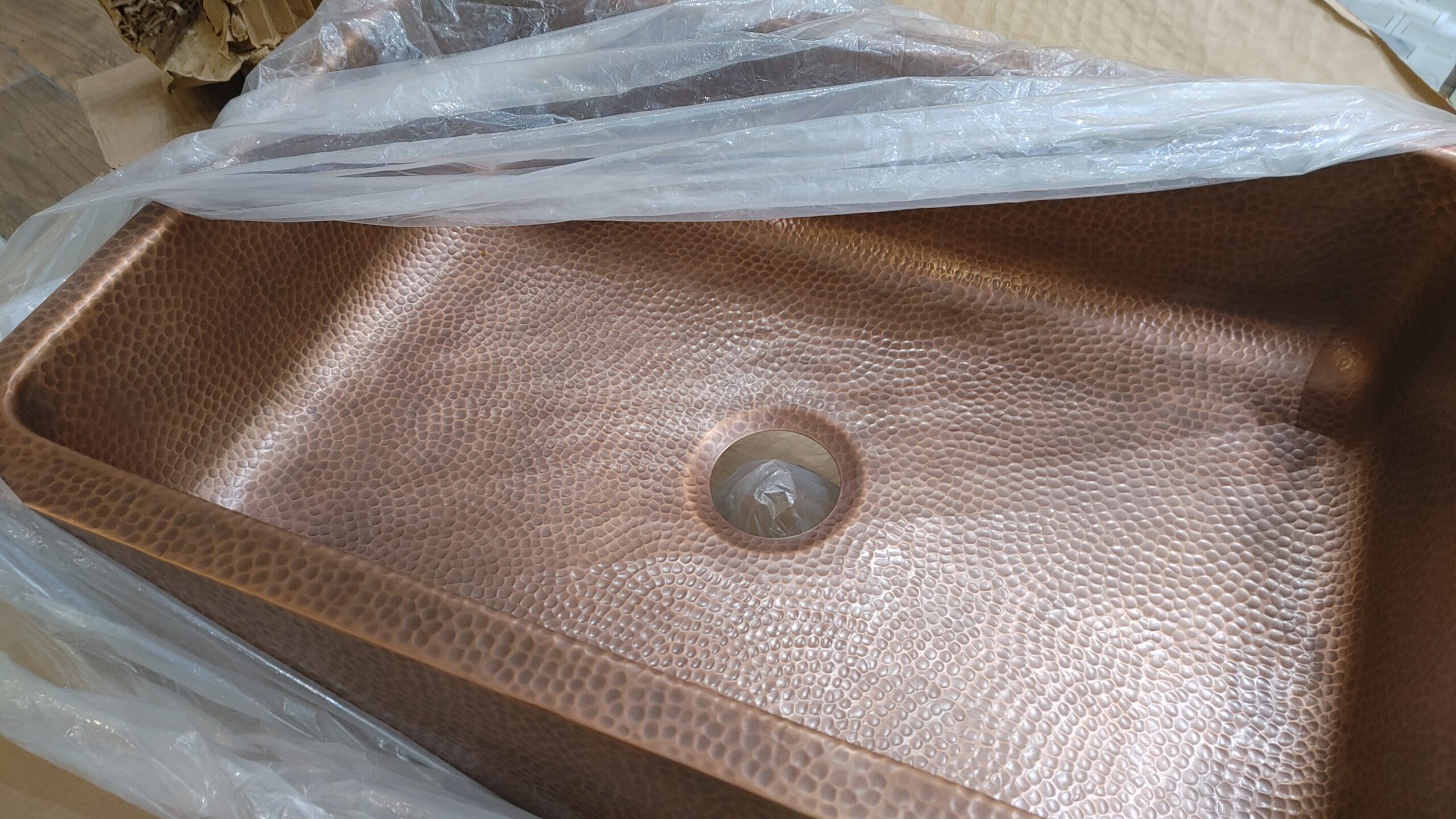 SINKOLOGY - Copper 32"x21" Farmhouse Apron Kitchen Sink MADE IN USA - $699 - Image 6