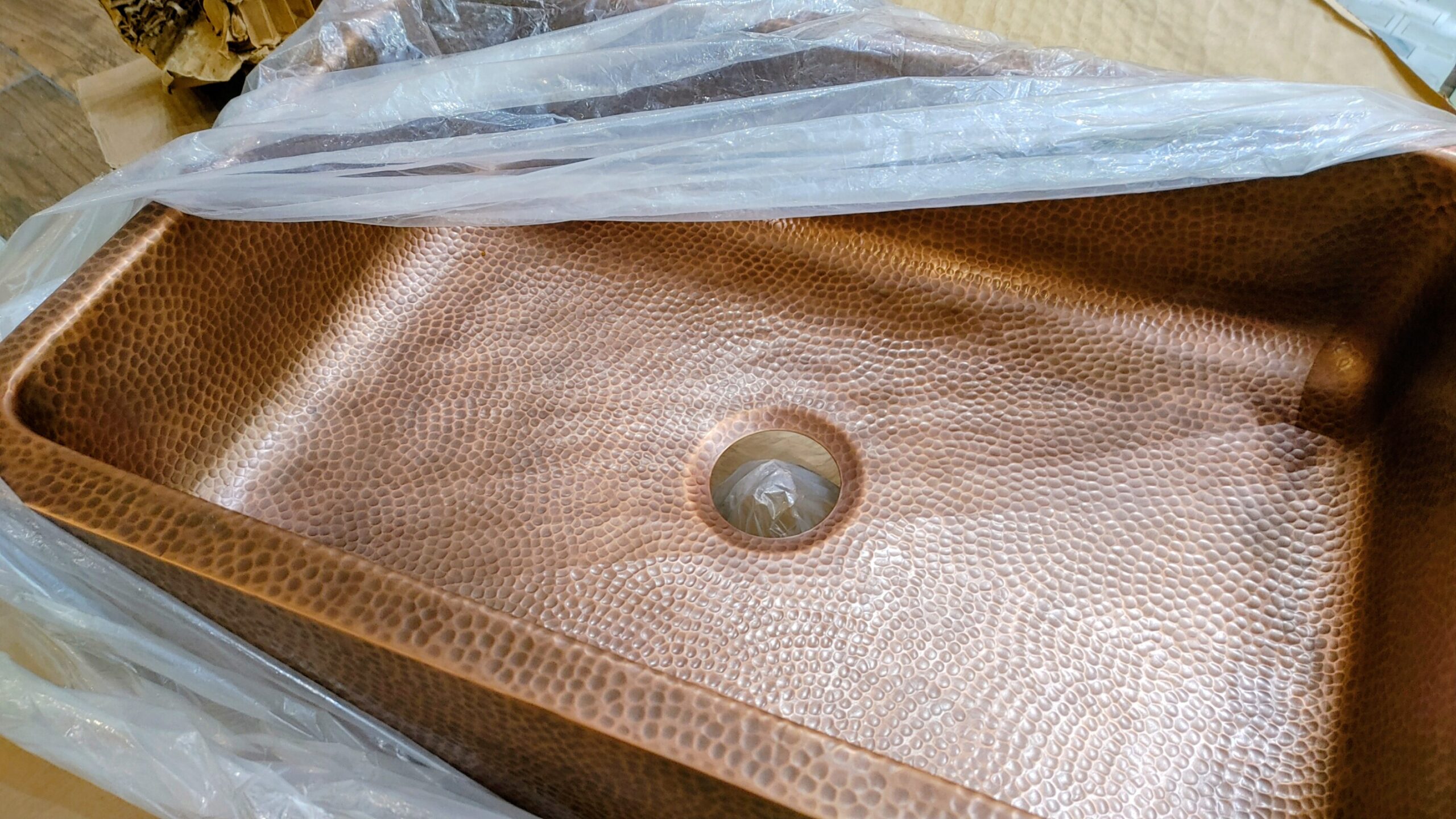 SINKOLOGY - Copper 32"x21" Farmhouse Apron Kitchen Sink MADE IN USA - $699 - Image 5